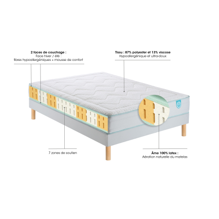 Matelas Merinos Match Up 100% Latex