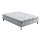 Ensemble Matelas Botaniste 100% Latex + Sommier Base Ferme