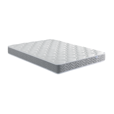 Ensemble Matelas Douces Nuits Remory 667 ressorts ensachés + 2 cm Viscoélastique + Sommier Base Ferme