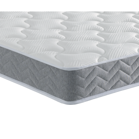 Ensemble Matelas Douces Nuits Remory 667 ressorts ensachés + 2 cm Viscoélastique + Sommier Base Ferme