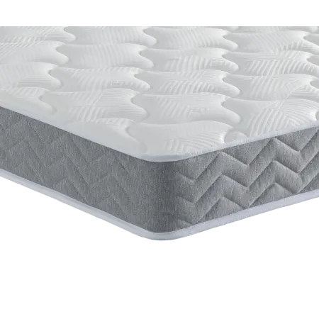 Ensemble Matelas Douces Nuits Remory 667 ressorts ensachés + 2 cm Viscoélastique + Sommier Base Morpho