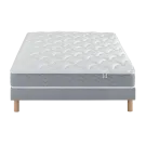 Ensemble Matelas Douces Nuits Remory 667 ressorts ensachés + 2 cm Viscoélastique + Sommier Base Morpho