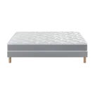 Ensemble Matelas Douces Nuits Remory 667 ressorts ensachés + 2 cm Viscoélastique + Sommier Base Morpho