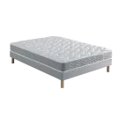 Ensemble Matelas Douces Nuits Cicareve - 667 ressorts ensachés + Sommier Base Morpho