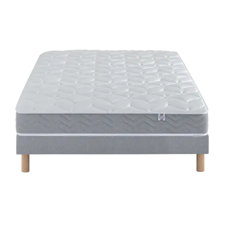 Ensemble Matelas Douces Nuits Cicareve - 667 ressorts ensachés + Sommier Base Morpho