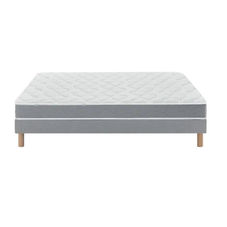 Ensemble Matelas Douces Nuits Aline 598 Ressorts ensachés + Sommier Base Morpho