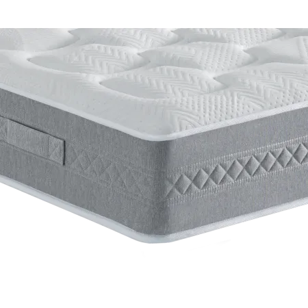 Ensemble Matelas Douces Nuits Mary Mousse HR 55kg/m3 + Sommier Base Ferme