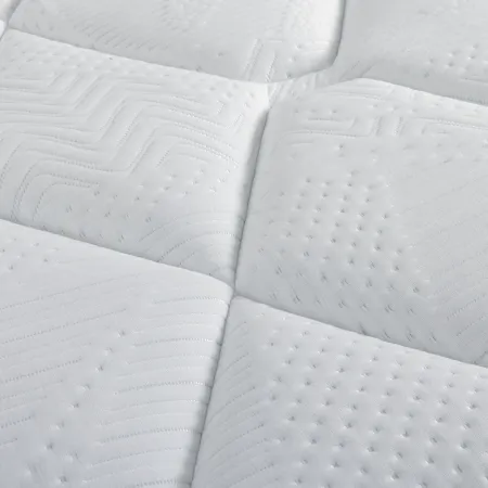 Ensemble Matelas Douces Nuits Mirage Mousse HR 35kg/m3 + Viscoélastique + Sommier Base Ferme