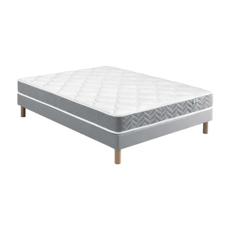 Ensemble Matelas Douces Nuits Morpheo Mousse HR 42g/m3 + Sommier Base Ferme