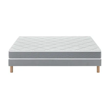 Ensemble Matelas Douces Nuits Morpheo Mousse HR 42g/m3 + Sommier Base Ferme