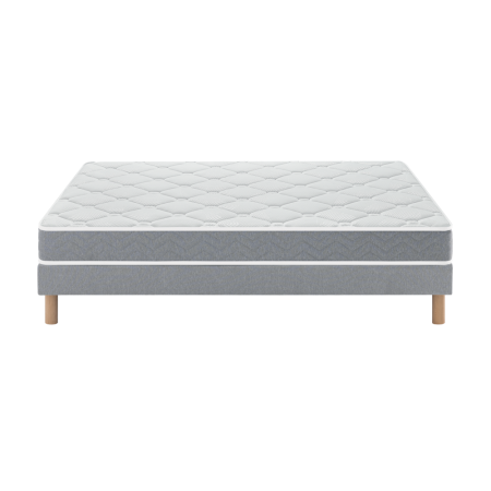 Ensemble Matelas Douces Nuits Morpheo Mousse HR 42g/m3 + Sommier Base Morpho