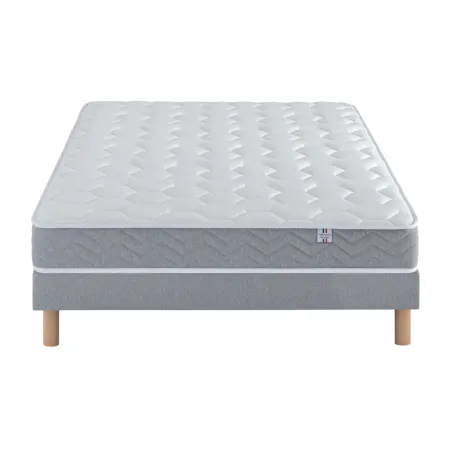 Ensemble Matelas Douces Nuits Hydros Mousse HR 35 kg/m3 + Sommier Base Ferme