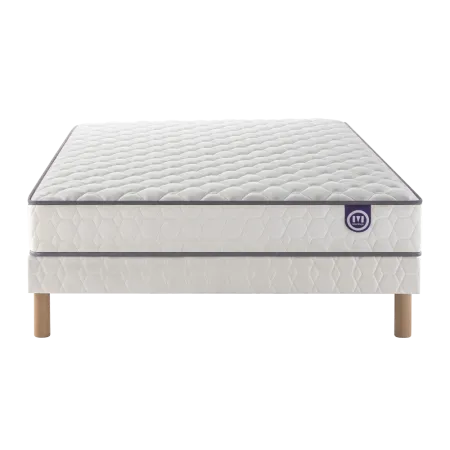 Ensemble Merinos Well Bed - 520 Ressorts ensachés + Sommier Confort Ferme