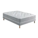 Ensemble Matelas Douces Nuits Révance 744 ressorts ensachés + Sommier Base Ferme